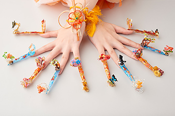 ネイティフルコンテスト ジュニア・スチューデント部門　1位 Nailartist Alice／木下 侑希さんの作品