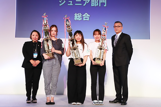 ジュニア部門　総合　1〜3位のラインナップ