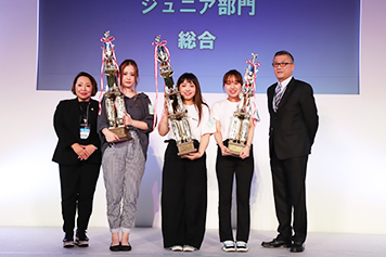 ジュニア部門　総合　1〜3位のラインナップ